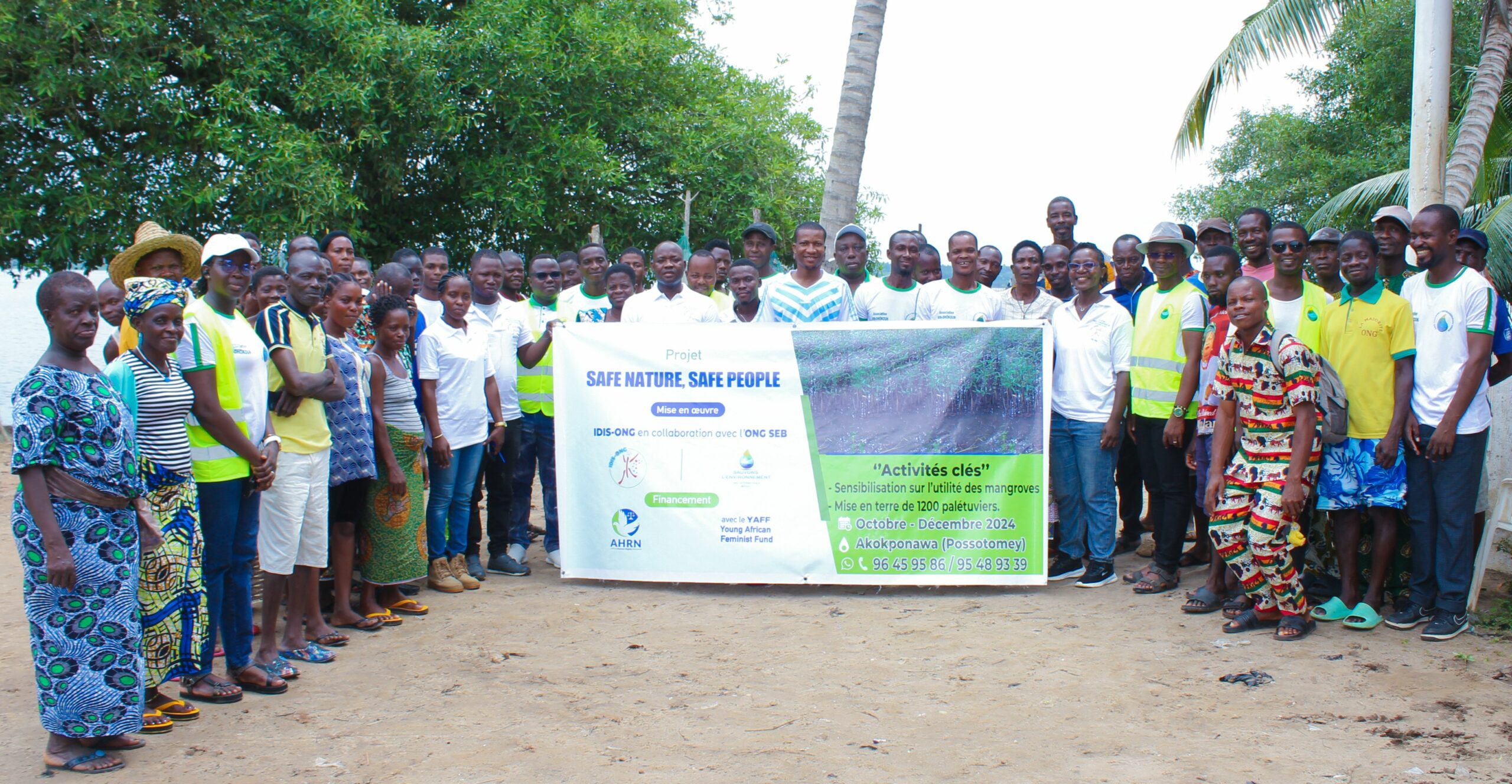 Sensibilisation et reboisement avec l’ONG IDIS : 1200 palétuviers plantés pour protéger les mangroves à Akokponawa