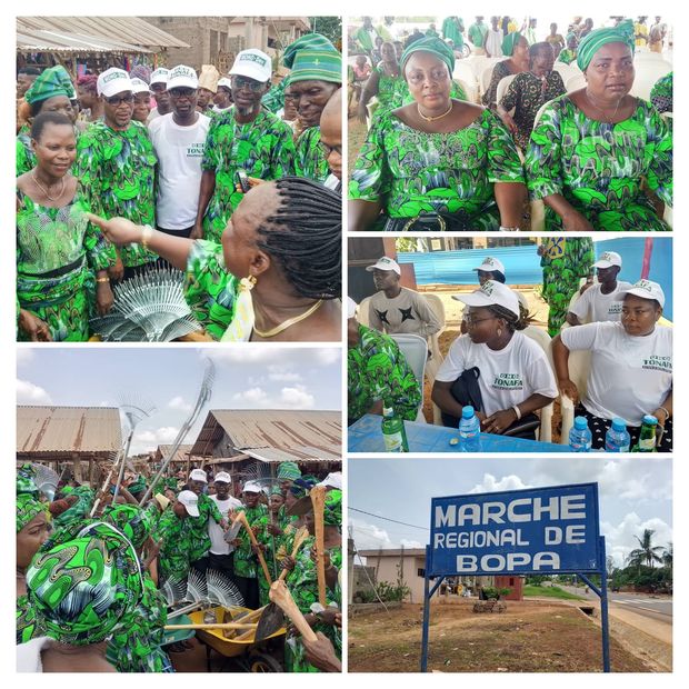 Développement de la commune de Bopa : Fidèle Dosseh DOSSOU alias « Mono-Dev » aux côtés des femmes commerçantes du marché régional de Bopa